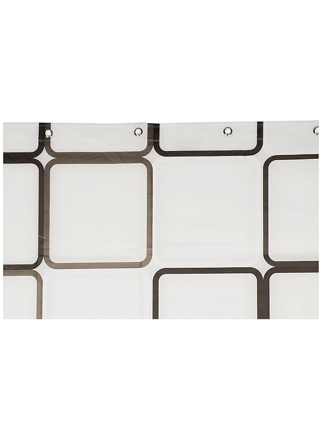 إيروريكس ستارة دش مقاومة للماء بطباعة مربعة 180 × 200 سم - Image 2