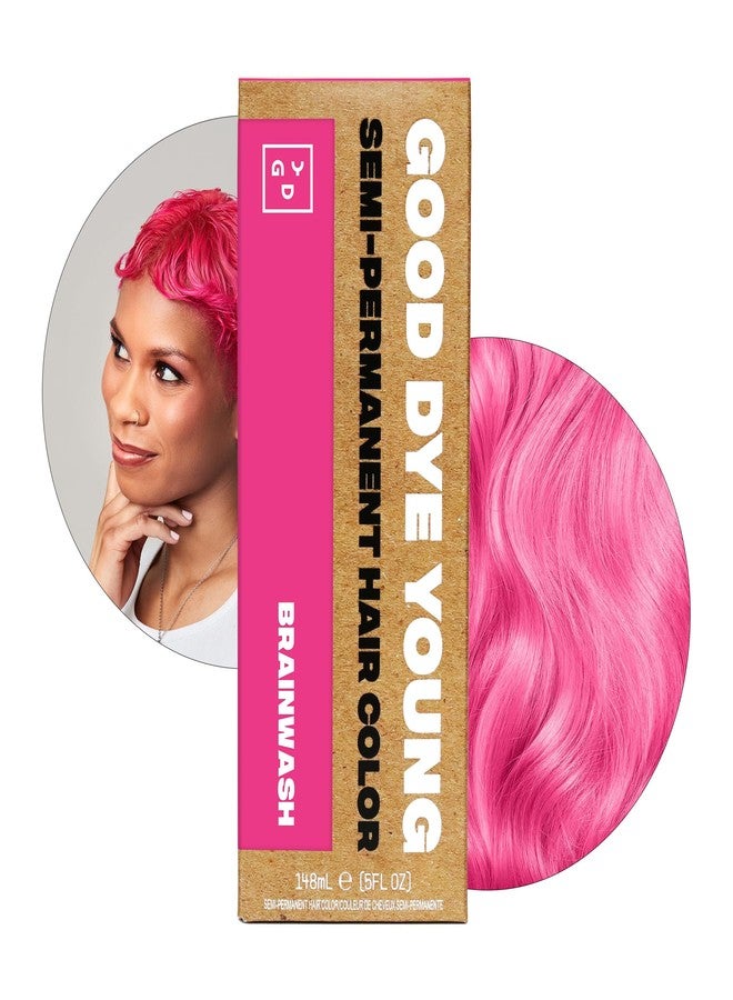 Good Dye Young Semi-Permanent Hair Color, Vegan and Cruelty-Free Hair Dye, Last up to 24 Washes, Non-Damaging Conditioning Hair Color (5FL OZ, Brainwash) - Image 1