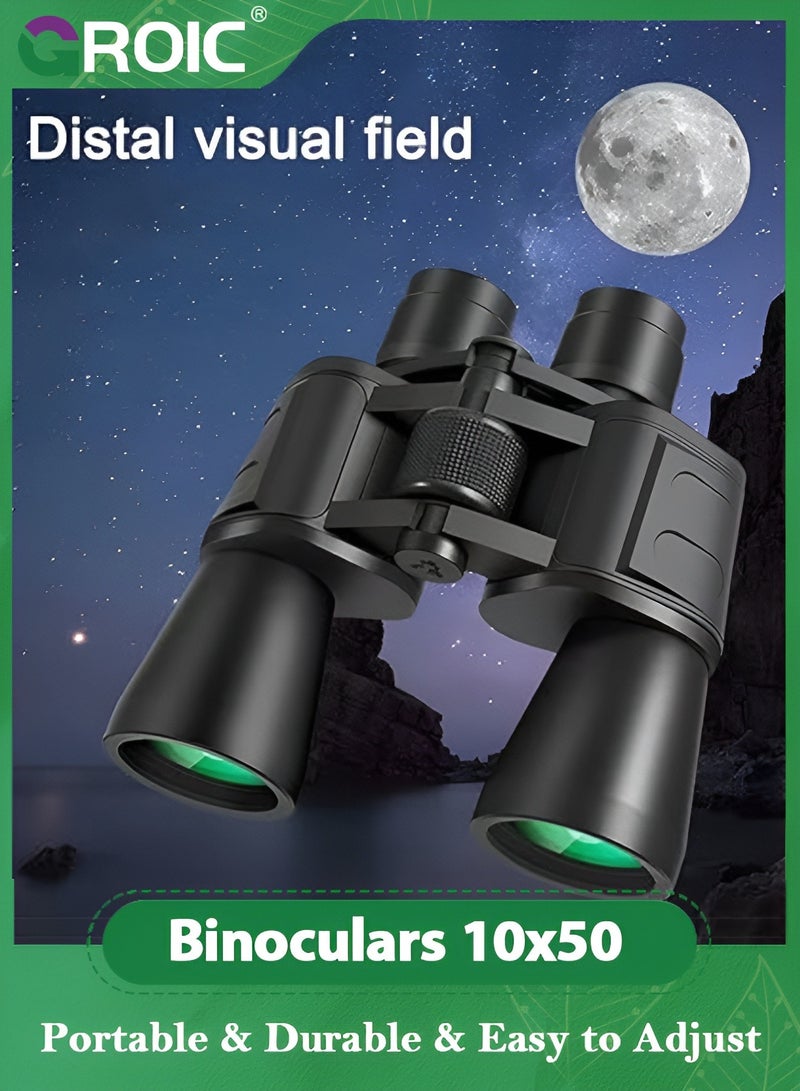 GROIC 10X50 Binoculars Outdoor Sports HD Sight Professional/Daily for Adults Bird Watching Travel Hunting Football - Image 3