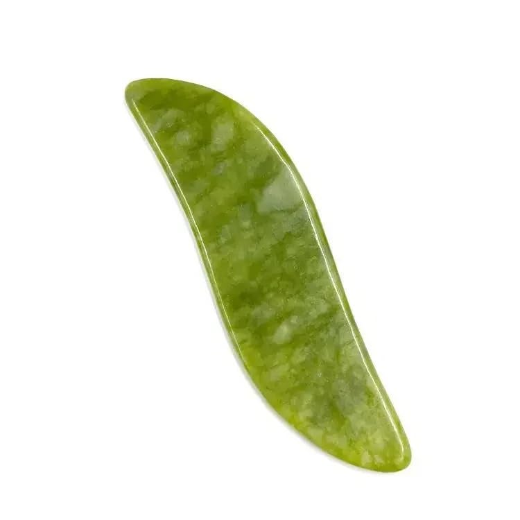 MySouqEg -Store Gua Sha Stone,Jade Stone Massage Tool Guasha Tool for Scraping Facial and SPA Natural Jade Scraping Facial Tool Anti-Aging, Wrinkles, Puffiness (Leaf)