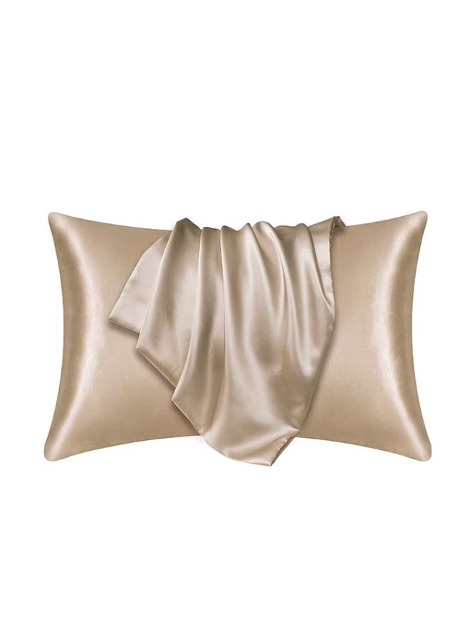 لايف ستايل كيس وساده اصلي بسوسته مصنوع من حرير ساتان100% ذات لمعان طبيعي للشعر و البشره  55*75 سم - Image 1