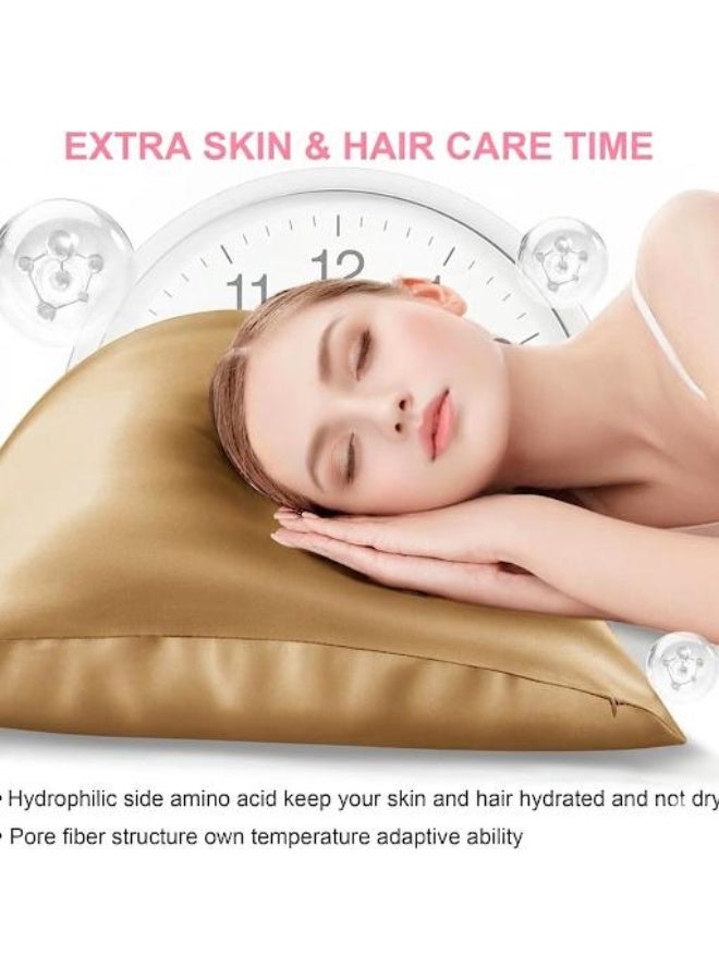 كيس وساده اصلي بسوسته مصنوع من حرير ساتان100% ذات لمعان طبيعي للشعر و البشره - Image 5