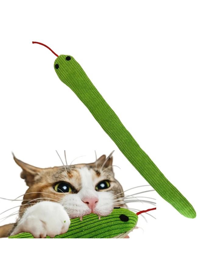 Interactive Plush Snake Cat Toy With Moving Tail Realistic Furry Hunting Prey 1pc - Image 4