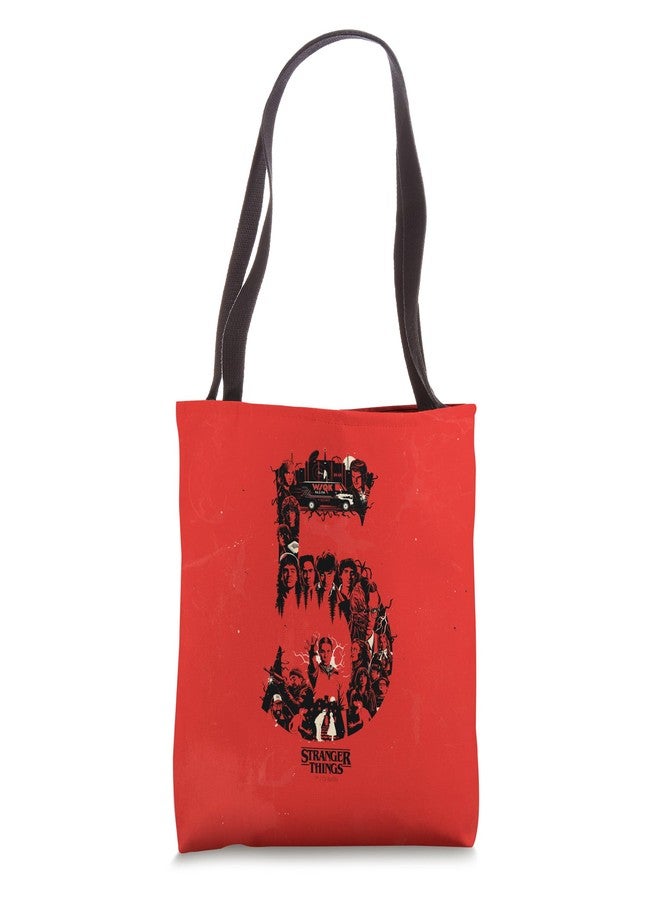 Stranger Things Collage Season 5 Officially Licensed Tote Bag - Image 1