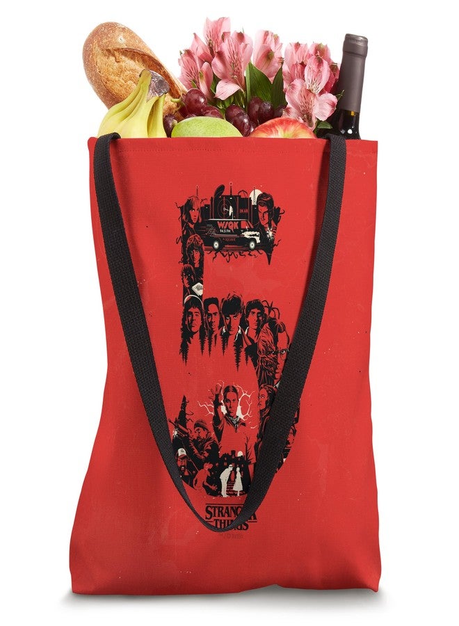 Stranger Things Collage Season 5 Officially Licensed Tote Bag - Image 4