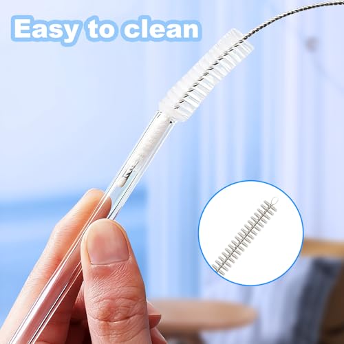 Ajedrmy 6 Pack Replacement Straw for Stanley Adventure Quencher 40 oz 30 oz Cup Tumbler, Reusable Straws for Stanley 40 oz & Simple Modern Tumbler with Handle, with Cleaning Brush for Stanley Cup Accessories - Image 5