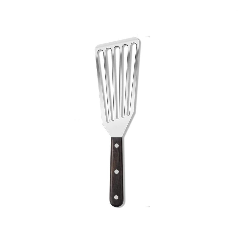 Baskety Fish Spatula Stainless Steel Wide Thin Turner Nonstick Slotted Turner with Handle Beveled Edge for Flipping & Serving (Pack of 1) - Image 1