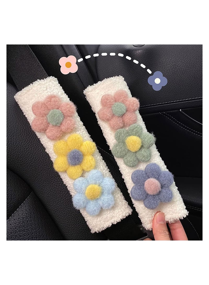 SYOSI 2 Pack Cute Cartoon Car Seat Belt Cover Pads, Universal Seat Strap Cushion Pads,  Cars Safety Seatbelt Strap Shoulder Pad for Women and Men Adult - Image 4