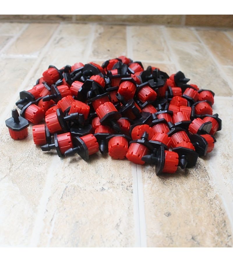 30 Pcs 360 Degree Adjustable Sprinkler Drippers 1/4 Inch Plastic Irrigation Emitter Low Flow Lawn Garden Drip Watering Kit - Image 1