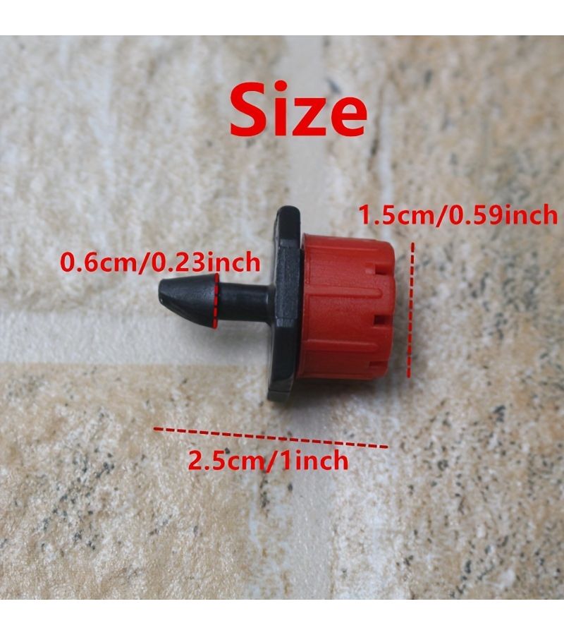 30 Pcs 360 Degree Adjustable Sprinkler Drippers 1/4 Inch Plastic Irrigation Emitter Low Flow Lawn Garden Drip Watering Kit - Image 3