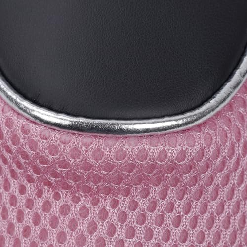 Andux Golf 460cc Driver Fairway Wood Head Covers with Zipper Closure Set of 3 (Black/Pink) - Image 3