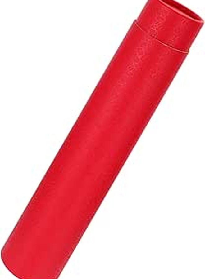 Extendable Red Artist Drawing Tube 35 62cm Telescopic Artwork Storage For Documents Posters - Image 1