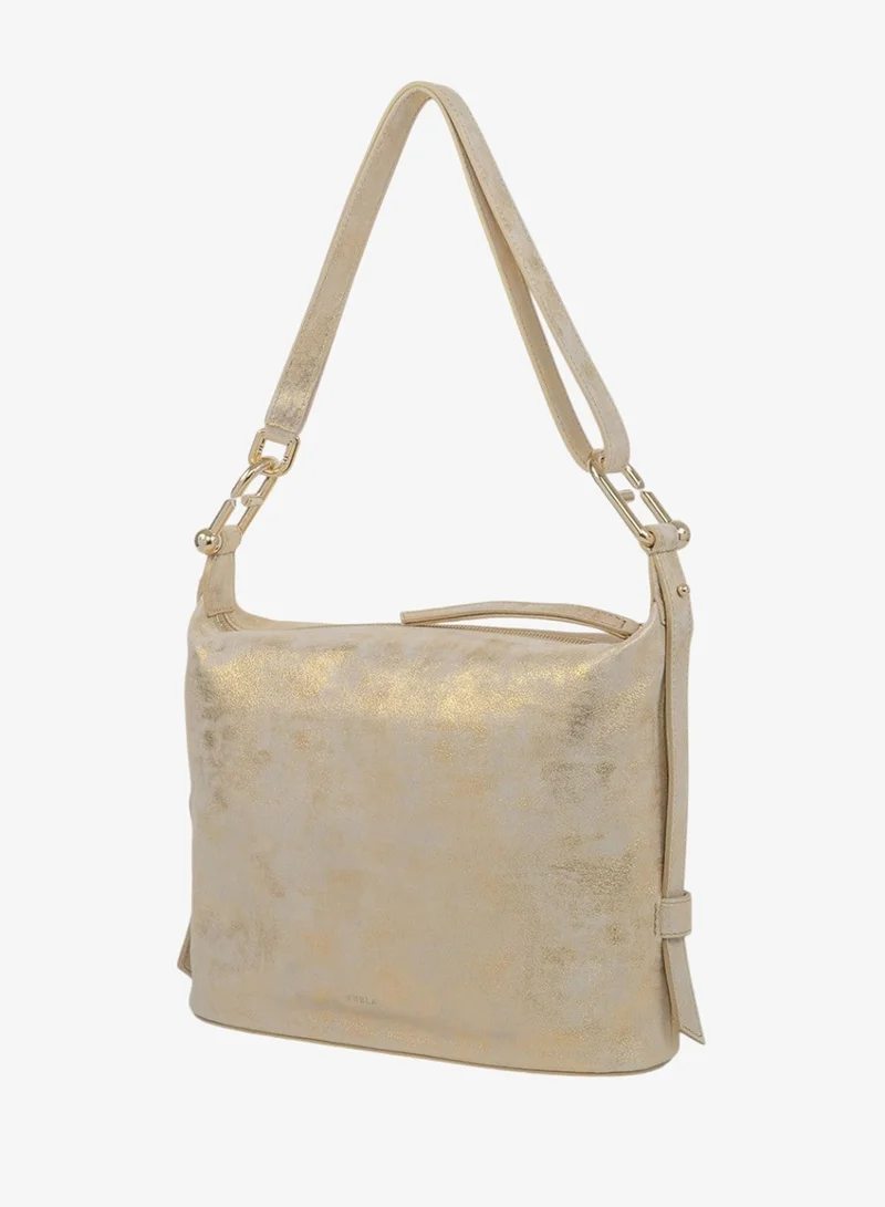 Furla Nuvola M Hobo Shoulder Bag - Gold