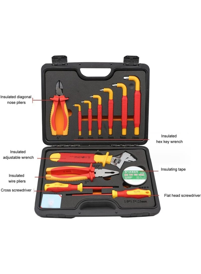 GGOOT Car Repair Hardware Tool, Hex Key Wrench Screwdriver Set Safe Tension Resistant Practical Repair Hardware Tools for Vehicle - Image 3