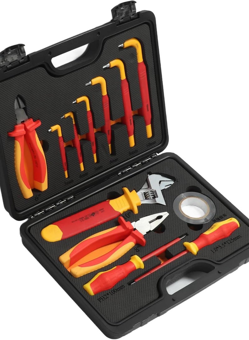 GGOOT Car Repair Hardware Tool, Hex Key Wrench Screwdriver Set Safe Tension Resistant Practical Repair Hardware Tools for Vehicle - Image 1