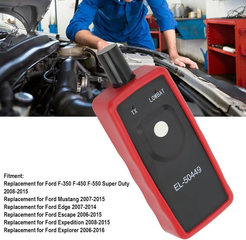 أداة تنشيط نظام مراقبة ضغط الإطارات (TPMS) من البلاستيك ABS، جهاز إعادة ضبط مضغوط متوافق مع F‑450 F‑550 Super Duty 2008‑2015، سهل التشغيل لصيانة ضغط الإطارات - Image 4