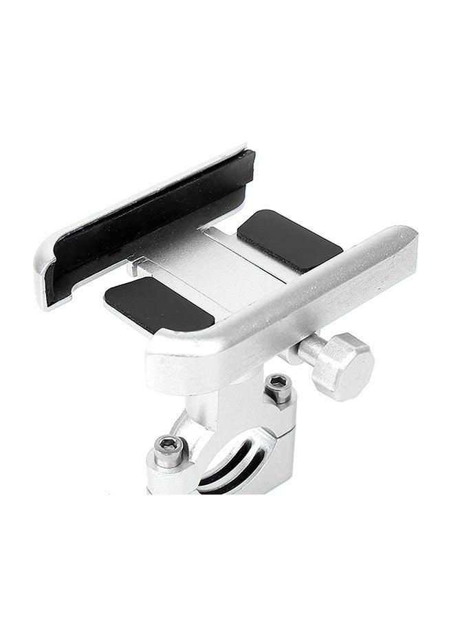 Anti-slip Motorcycle Phone Holder Silver/Black - Image 1
