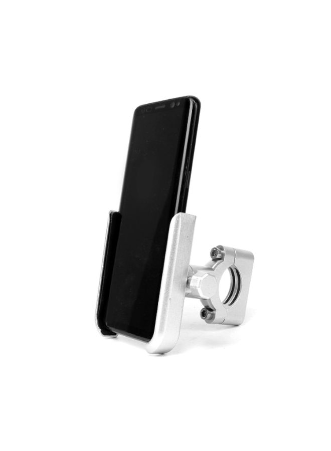 Anti-slip Motorcycle Phone Holder Silver/Black - Image 3