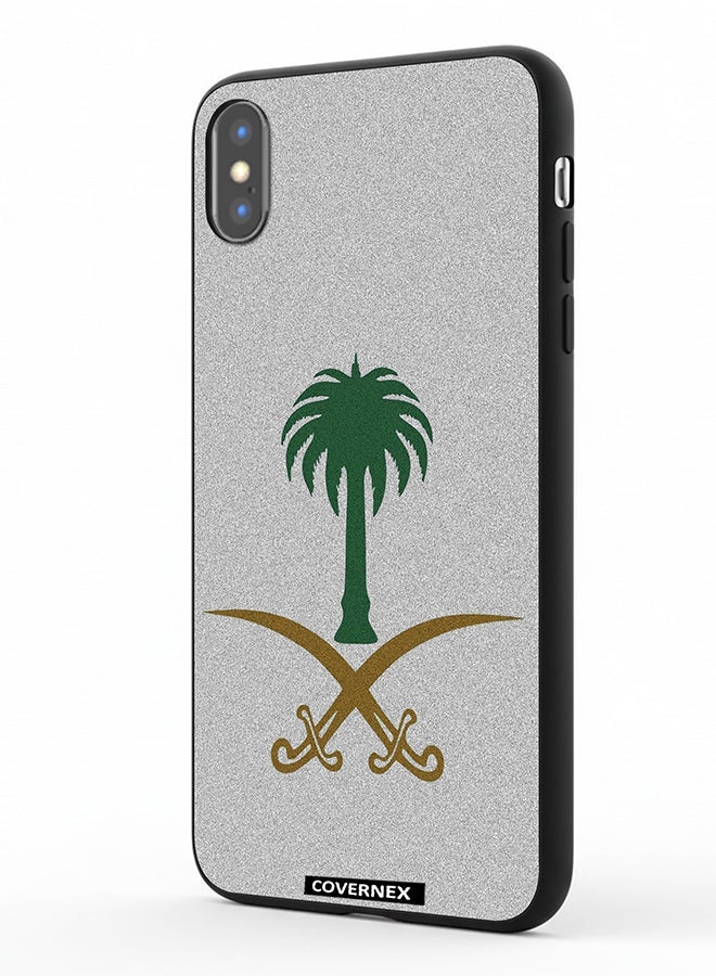 Covernex Apple iPhone Xs Protective Case Cover Printed Featuring Saudi Arabian National Emblem - Image 1