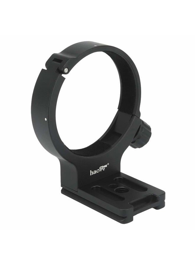 Haoge LMR-C100 Lens Collar Replacement Foot Tripod Mount Ring D for Canon EF 100mm f/2.8L Macro is USM Lens Built-in Arca Type Quick Release Plate - Image 1