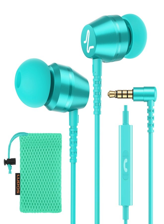 LUDOS OMNITONE Wired Earbuds in-Ear Headphones, 5 Year Warranty, Earphones with Microphone, Noise Isolation Corded for 3.5mm Jack Ear Buds for iPhone, Samsung, Computer, Laptop - Image 1