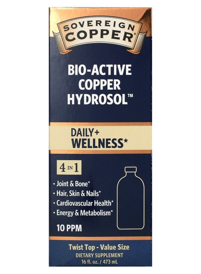 Sovereign Silver Bio-Active Copper Hydrosol 10 PPM 16 fl oz (473 ml)