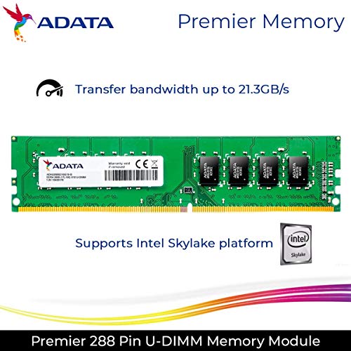 ADATA Premier DDR4 8GB 2666MHz U-DIMM Desktop RAM – High Speed 288-Pin Memory, Up to 21.3GB/s Bandwidth, Energy Efficient, Intel & AMD Compatible, Limited - Image 4