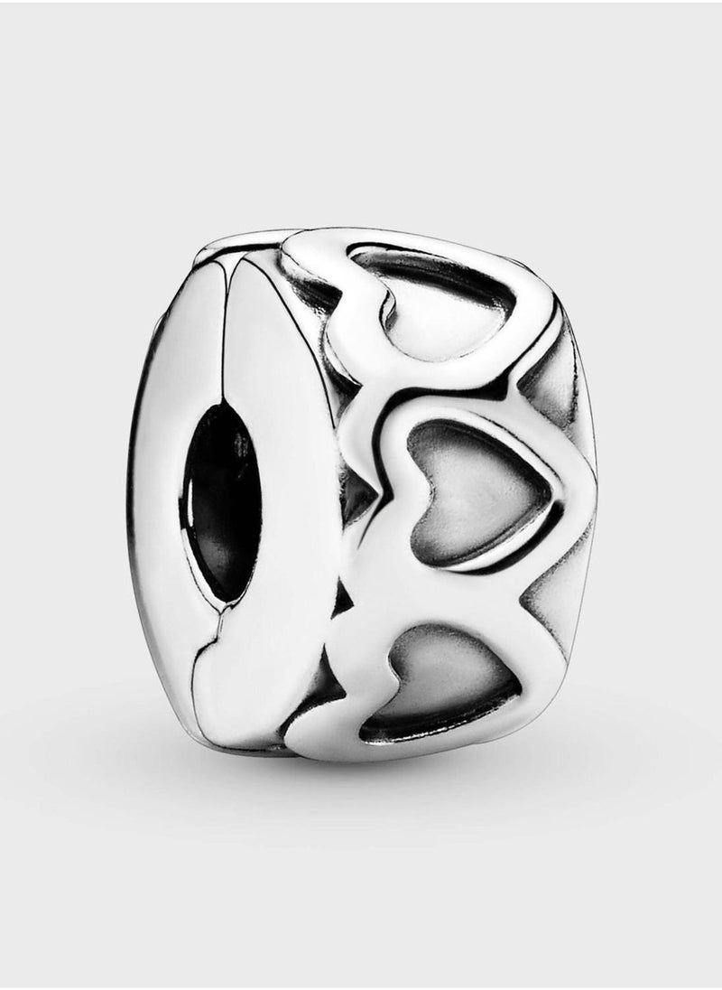 باندورا حلية مشبك بشكل قلب - Image 1