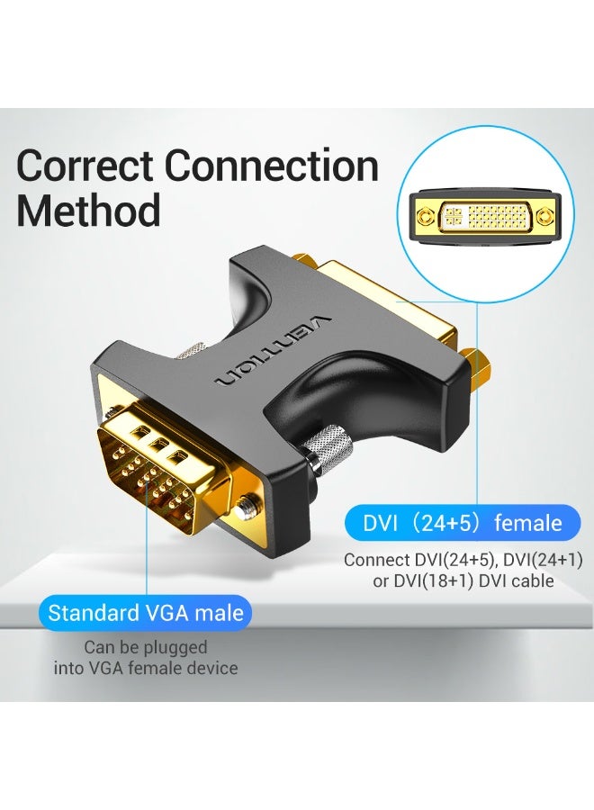 VENTION VGA Male to DVI Female Adapter Black Model # DDDB0 - Image 4