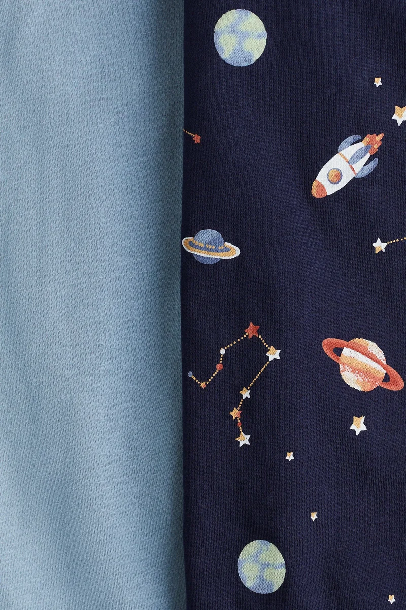 H&M 2-pack patterned cotton pyjamas