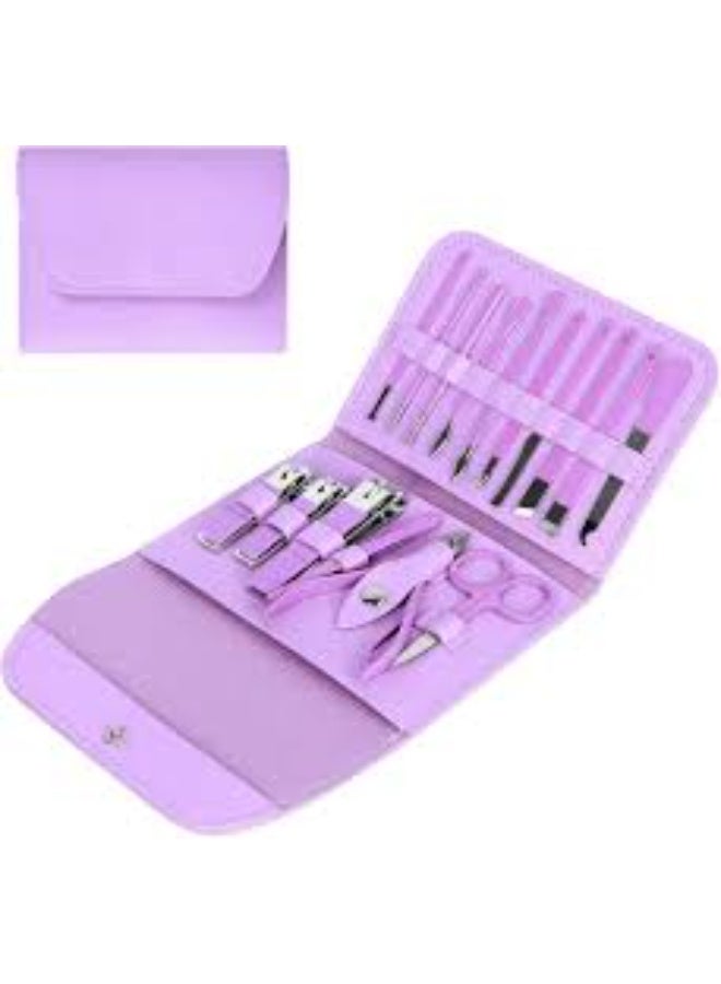 16-Piece Stainless Steel Nail Clippers Set Complete Household Essential Manicure & Pedicure Tool Set  Random color - Image 2