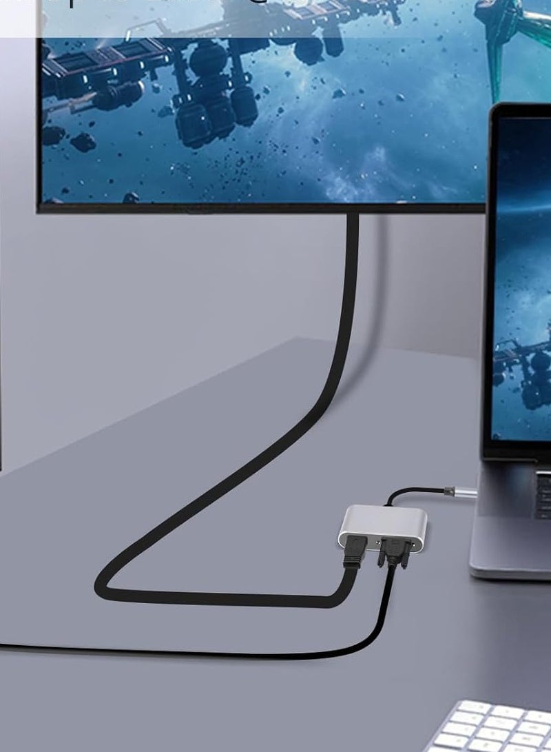 USB C Multiport Adapter 4 in 1 USB Type C Multiport Adapter-272 - Image 5
