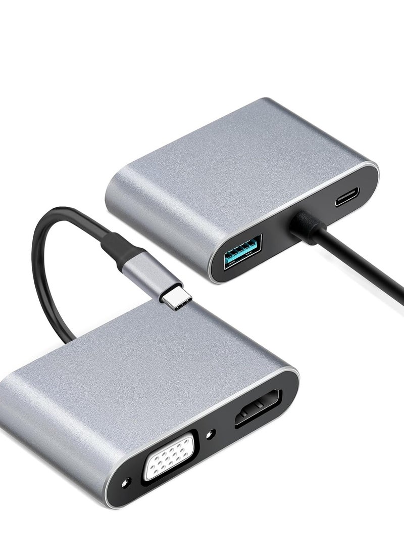 USB C Multiport Adapter 4 in 1 USB Type C Multiport Adapter-272 - Image 1
