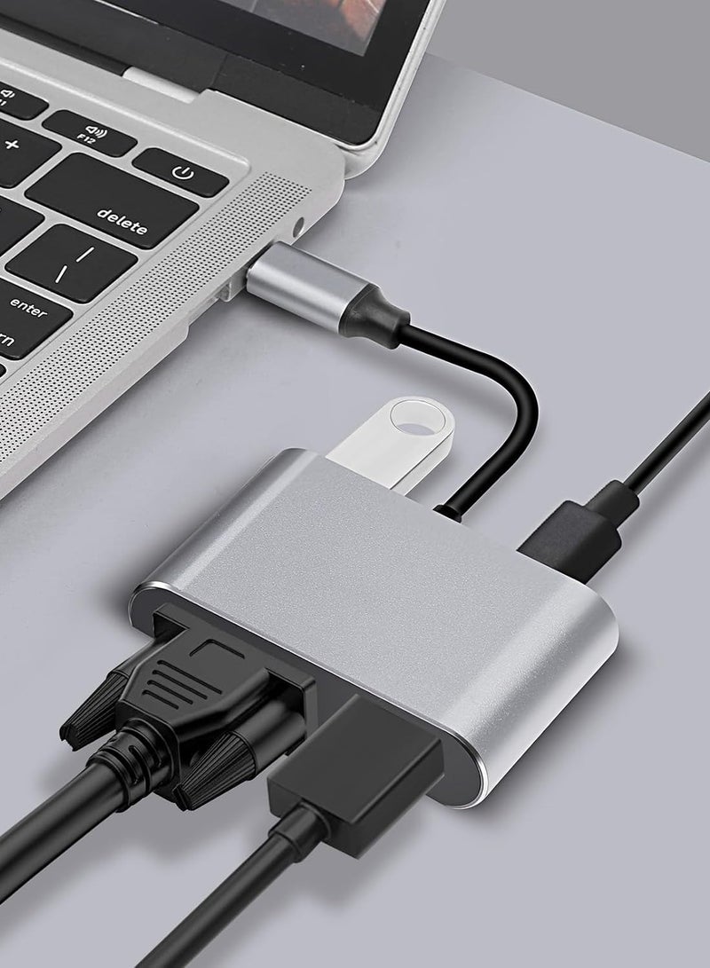 USB C Multiport Adapter 4 in 1 USB Type C Multiport Adapter-272 - Image 3