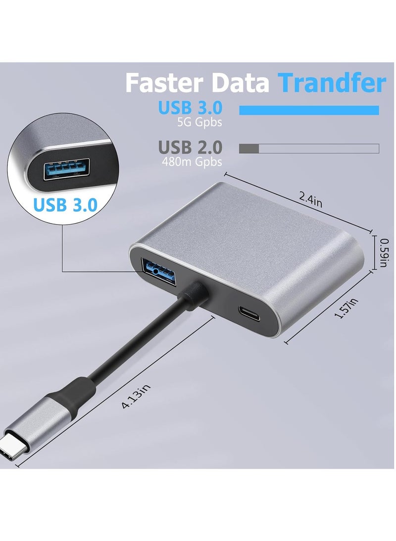 USB C Multiport Adapter 4 in 1 USB Type C Multiport Adapter-272 - Image 4