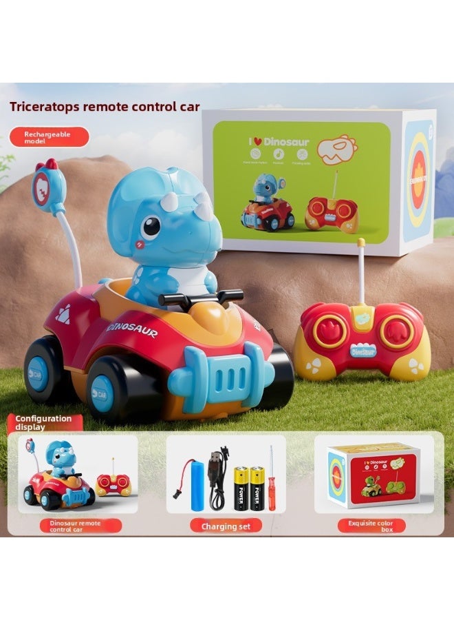 Dinosaur Remote Control Car, 2.4G Sound Light Remote Control Toy Car, Holiday Gift - Image 1