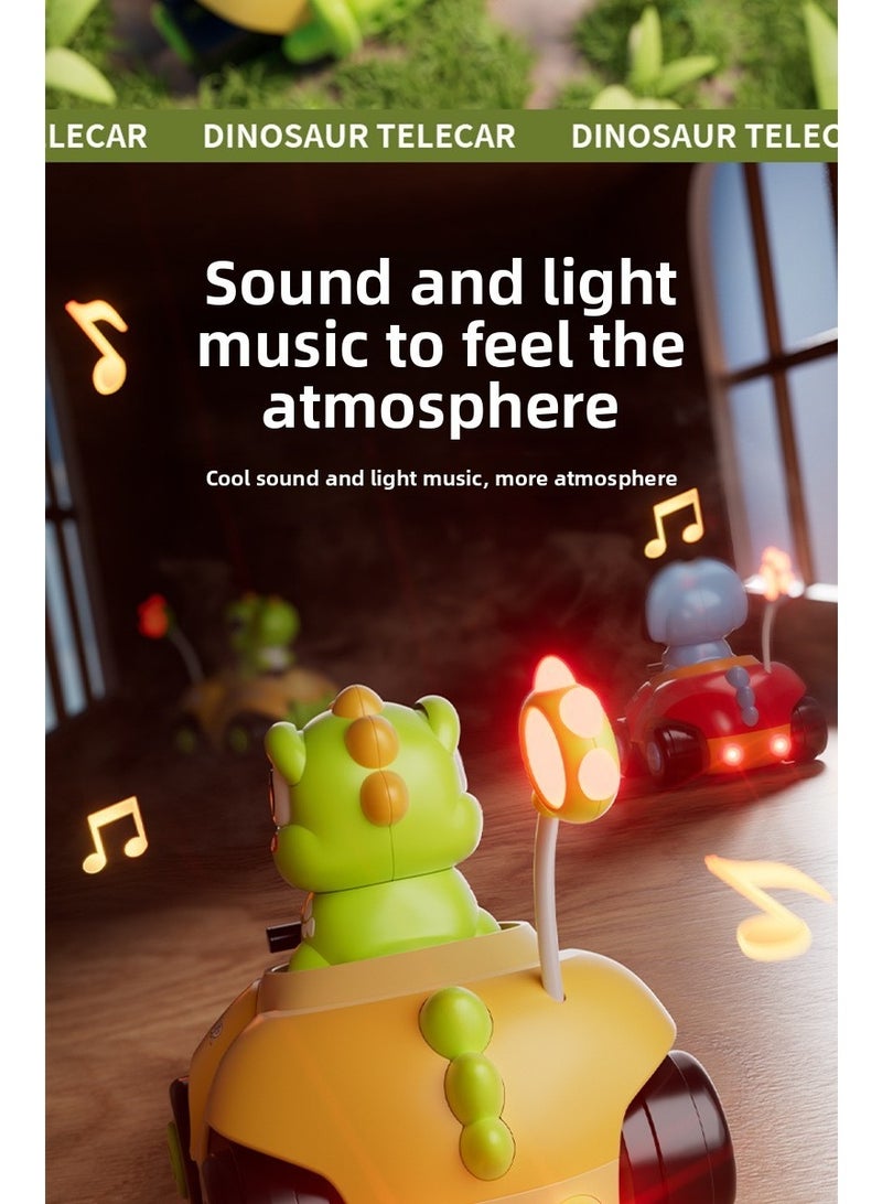 Dinosaur Remote Control Car, 2.4G Sound Light Remote Control Toy Car, Holiday Gift - Image 3