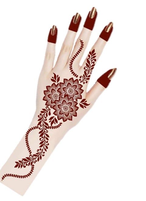 Henna Body Art Temporary Tattoo Stencil Sticker for Adults NAS32-BIG