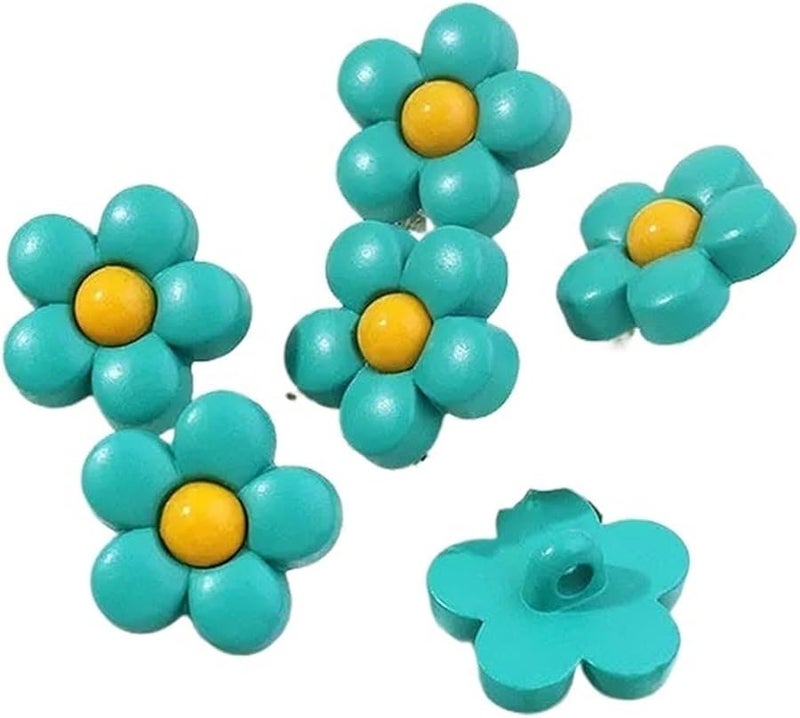 أزرار خياطة بلون أخضر الطاووس 500 قطعة لأعمال الحرف اليدوية لملابس DIY وتزيين الأرائك - Image 1