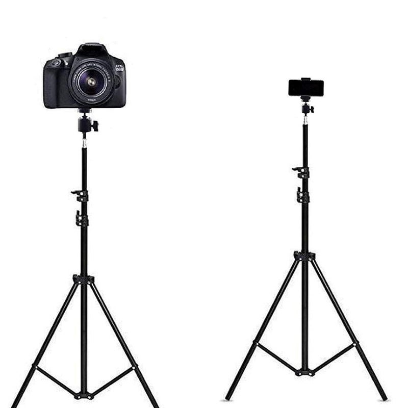 Speeqo 7 Ft Tripod Stand for Mobile Phone, Heavy Duty Tripod, Professional Tripod, Mobile Tripod for Camera, DSLR and Smartphones with Mobile - Image 1