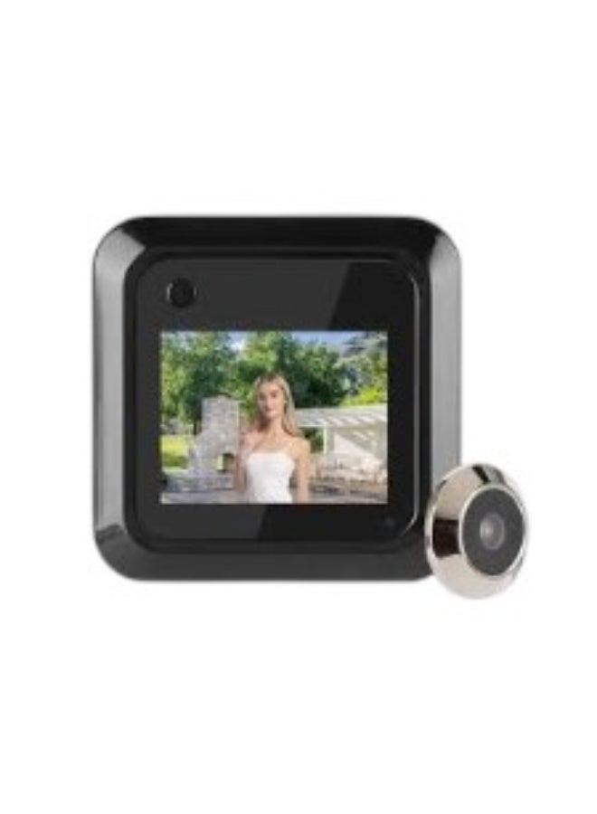 Digital Door Viewer 2.4 Inch Smart Door Viewer with TFT LCD Screen, 0.3MP Camera, Photo Recording, 95° Wide Angle Peephole Viewer for 35–110mm Door Thickness