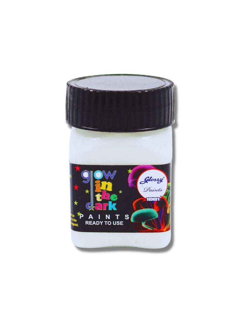 1001 1001 Glow in the Dark Paint Green | Night Glow | Long Glow | Dries Fast | Ready to use | 1X50 gms  - Image 1