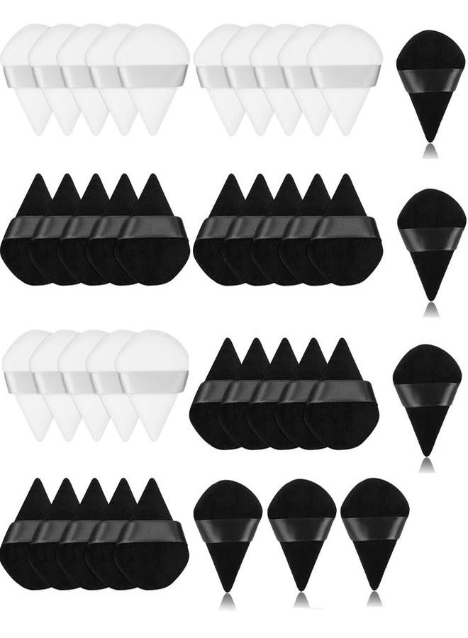 DATNASAYAD داتناسيا 41 قطعة مثلثية من إسفنجات البودرة الفضفاضة القابلة للغسل وإعادة الاستخدام ناعمة ومريحة لأدوات المكياج الرطبة والجافة - عبوة متعددة الألوان من 41 قطعة - Image 1