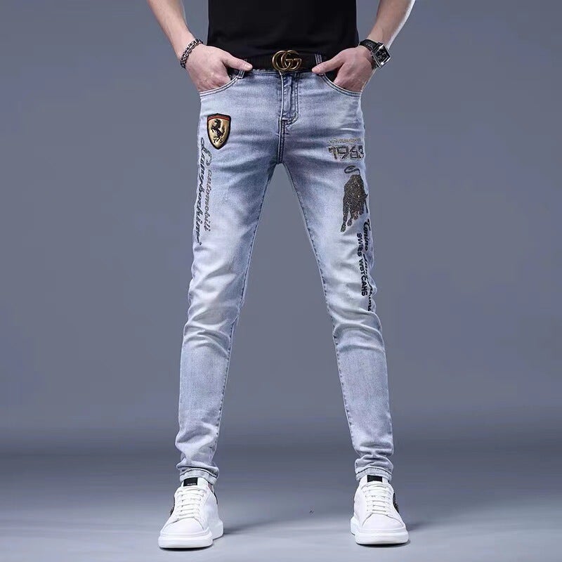 Unisex Classic Denim Jeans Loose Fit Daily Outdoor Wear - Image 3