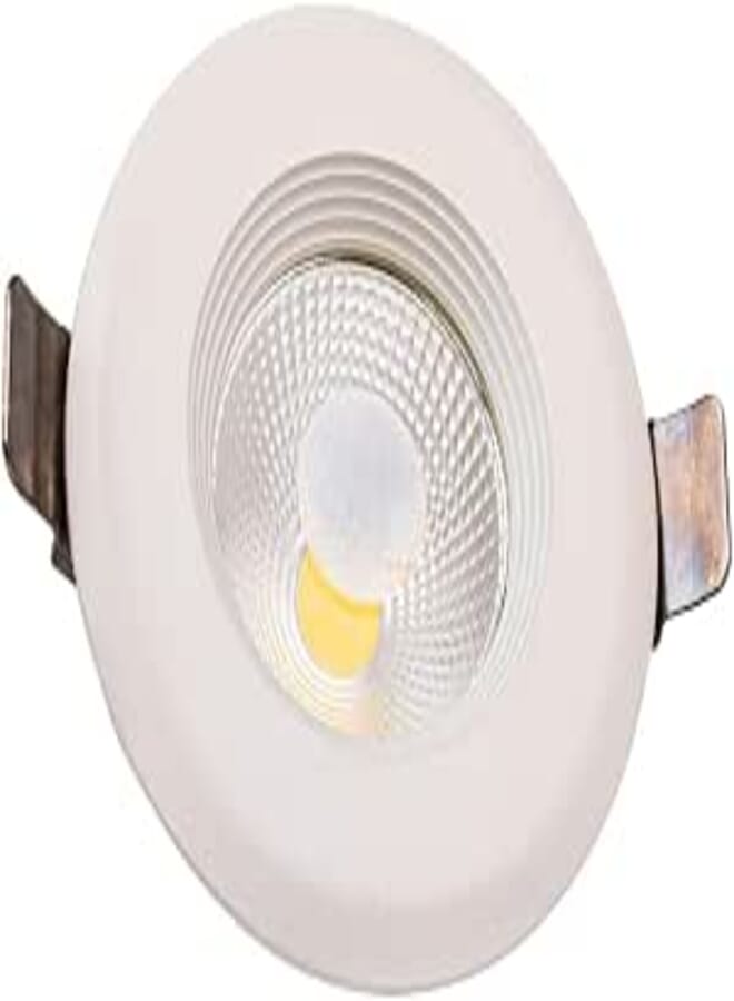 Lamps 3-Watt Round LED Recessed Downlight - Energy-Efficient Ceiling Light for Home & Office