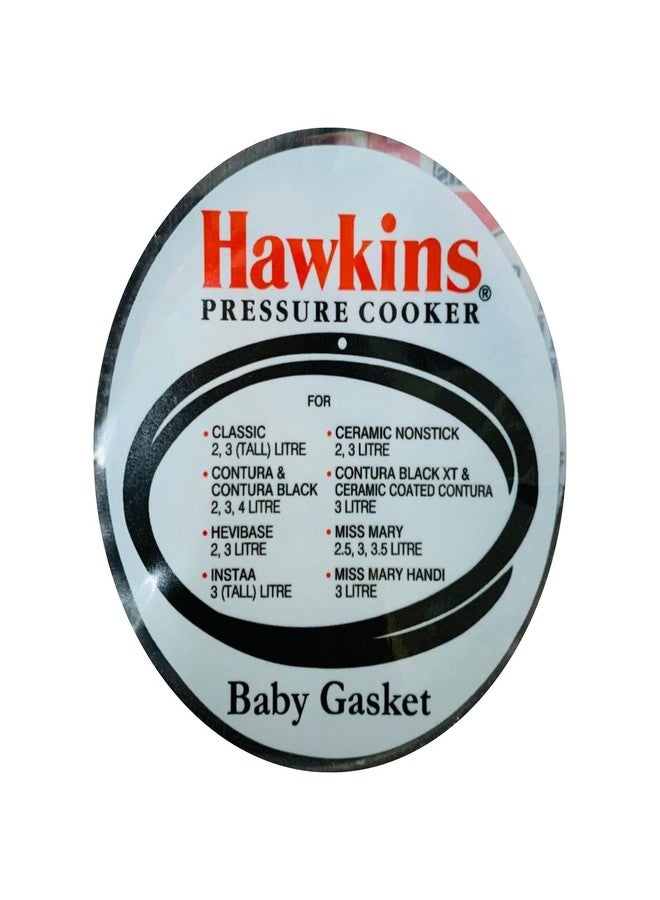 Hawkins Baby Gasket for Hawkins Pressure Cooker, Black Rubber, 2 & 3 Litre, Compatible with Classic, Contura, Ceramic Nonstick, Miss Mary - Image 3