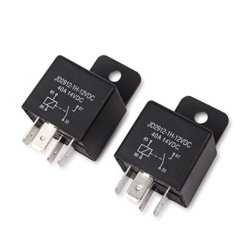 EHDIS Car Relay 4 Pin 12v 40amp Spst Model No.: JD2912-1H-12VDC 40A 14VDC, Auto Switches & Starters,Pack of 2 - Image 1