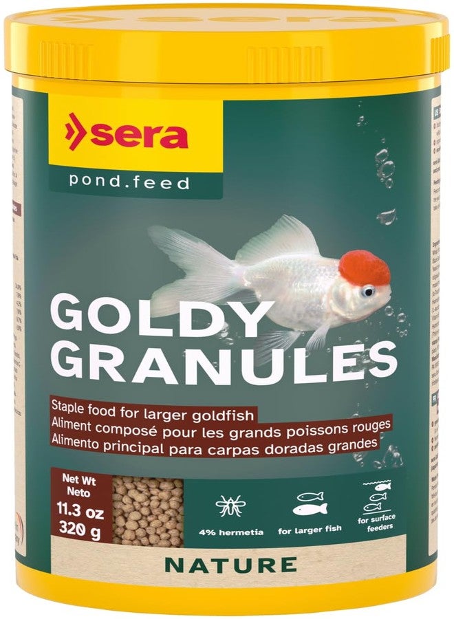 Sera Goldfish Granules 1,000 ml 11.3 oz (320 g) | Natural Floating Granules for Large Goldfish & Coldwater Fish | with Insect Protein, Omega Fatty Acids & Prebiotics, Supports Wholesome Growth - Image 1