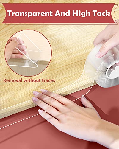 Loiion Corner Protectors Baby Proofing, Clear Edge Protector Strip, Soft Corner Protectors for Kids, Baby Child Safety Tables Corner Guards for Furniture Against Sharp Corners for Cabinets, Tables 3.3ft - Image 2