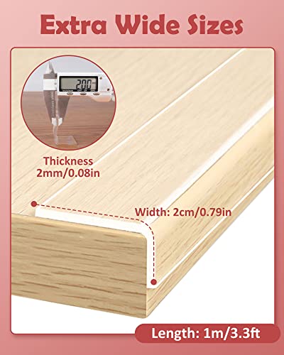 Loiion Corner Protectors Baby Proofing, Clear Edge Protector Strip, Soft Corner Protectors for Kids, Baby Child Safety Tables Corner Guards for Furniture Against Sharp Corners for Cabinets, Tables 3.3ft - Image 5